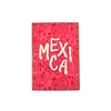 Pink Mexica metal postcard
