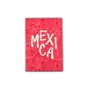 Pink Mexica metal postcard
