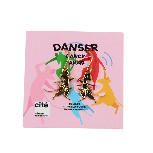 Boucles d'oreilles Souris dansantes - Exposition DANSER