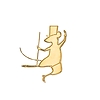 Broche Souris dansante - Exposition Danser
