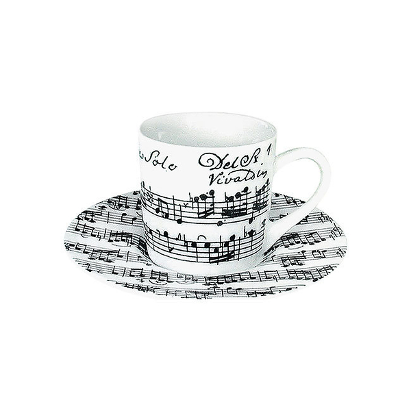 Espresso set Vivaldi Libretto white