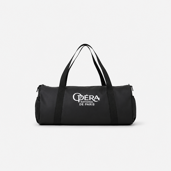 Sac Sport Taille L Nylon Twill Noir Logo