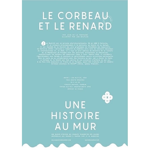 Affiche Le Corbeau et le renard - 30 x 40