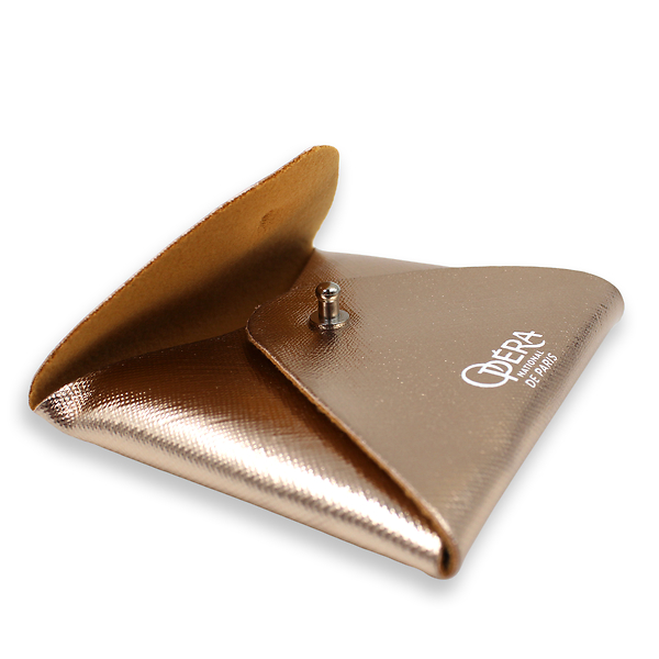 Porte Carte Enveloppe Or Rose Logo Opera