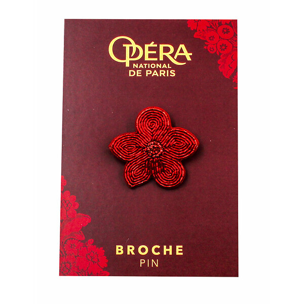 Broche Matte Metallic Flower 2