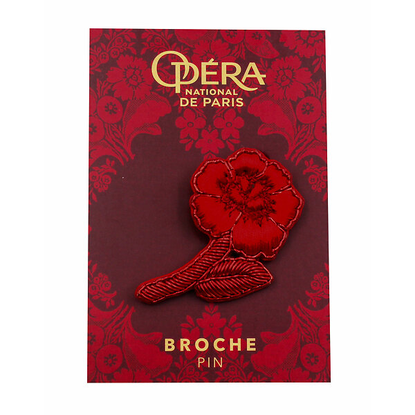 Broche Silk Long Flower