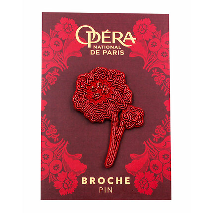 Broche Sparkling Long Flower