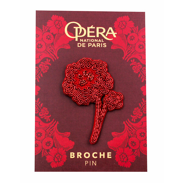 Broche Sparkling Long Flower