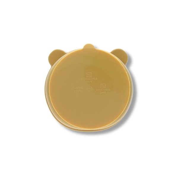 Silicone Mustard Bear Bowl