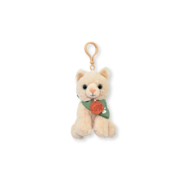 Spa Plush Keyring Cat Beige