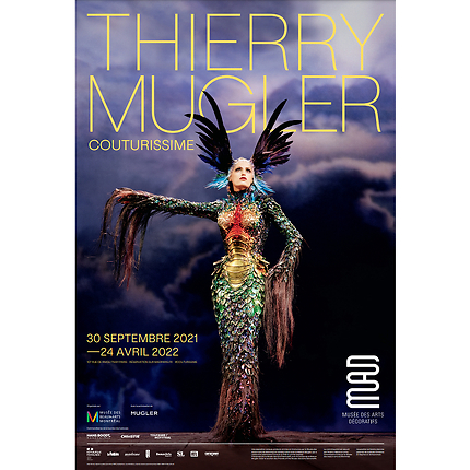 Affiche de l'exposition : "Thierry Mugler, Couturissime"