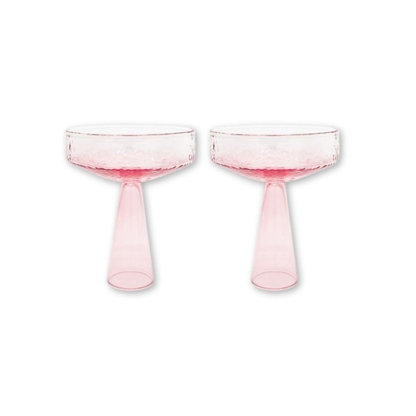 Coupe Claude Pink Lot De 2