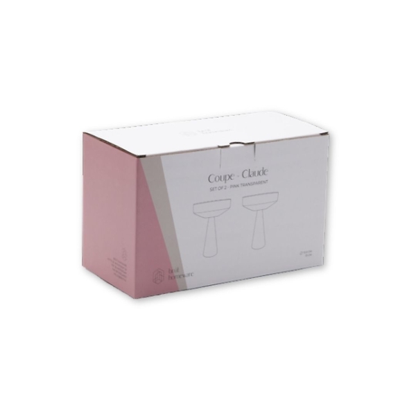 Coupe Claude Pink Lot De 2