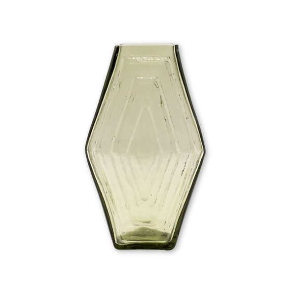 Vase Small Infinite Hexagon Smokey Green