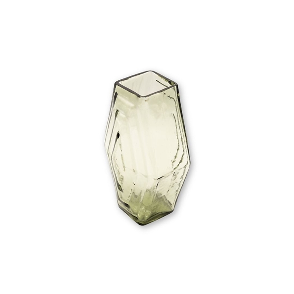 Vase Small Infinite Hexagon Smokey Green