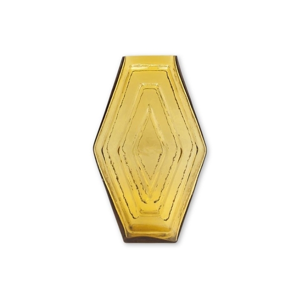 Vase Small Infinite Hexagon Amber