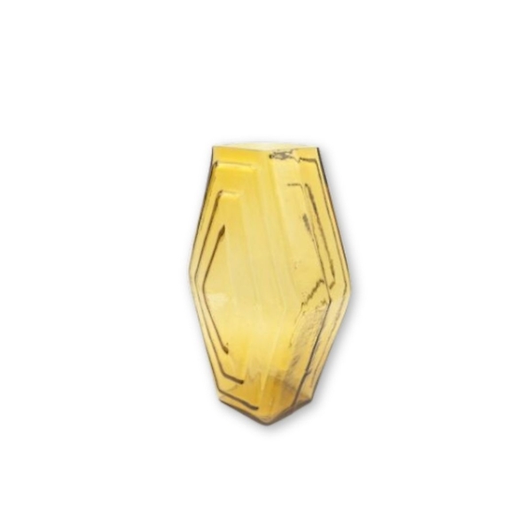 Vase Large Infinite Hexagon Amber