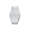 Vase Large Infinite Hexagon Clear