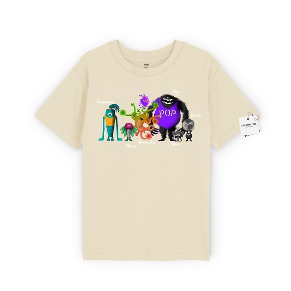 T-Shirt Vanille Enfant Monstres