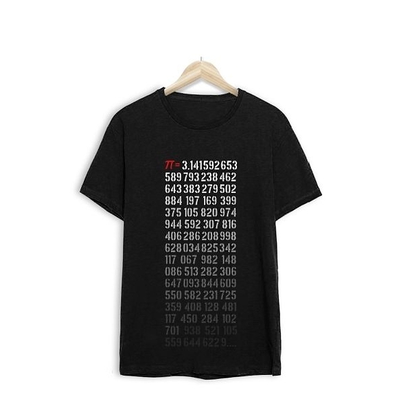 Tshirt Noir Pi Colonne