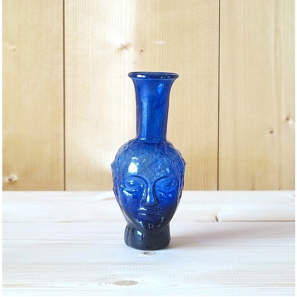 Blue Head Vase