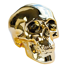 Money box Skull Gold