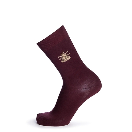 Mi-Chaussettes L'abeille Bordeaux 43/46