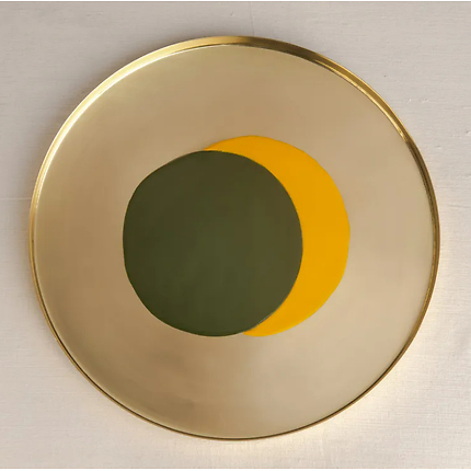 Plateau Thaali Vert et Jaune