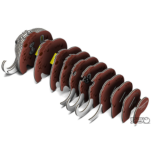 Puzzle 3D Eco - Mammouths