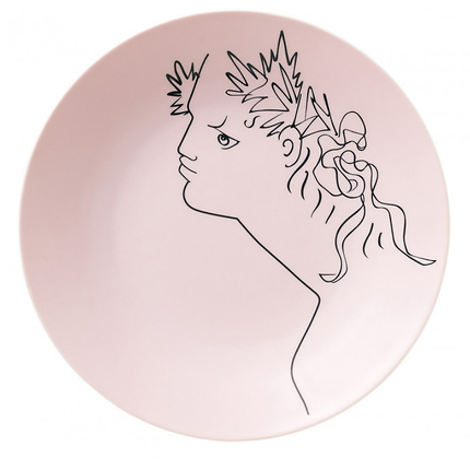 27cm Pink Cocteau Plate