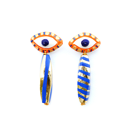 Boucles d'Oreilles Eyes And Stripes Lungo