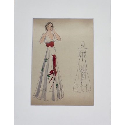 "Lobster Dress" Paperboard Frame