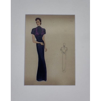 "Evening Dress" Paperboard Frame