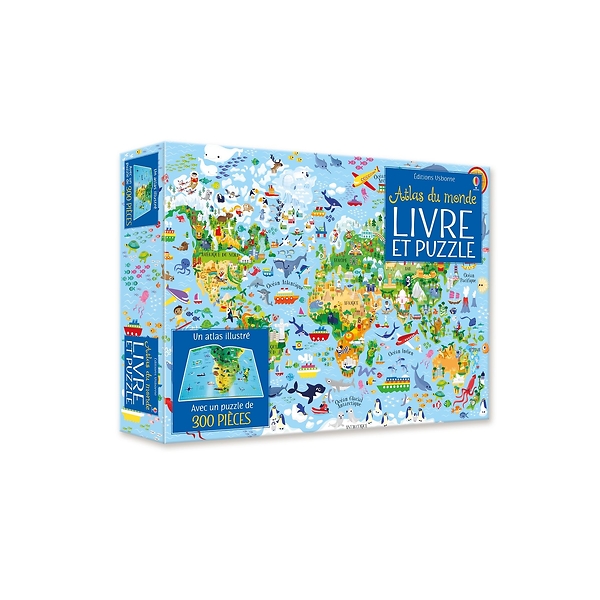 Atlas du monde - Coffret livre et puzzle