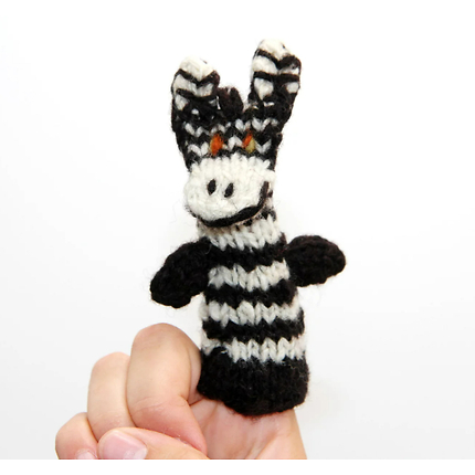 Zebra Finger Puppet