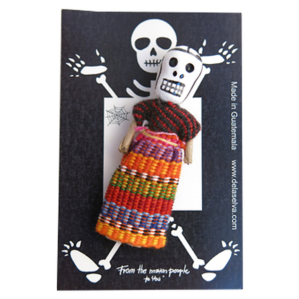 Skull worry dolls