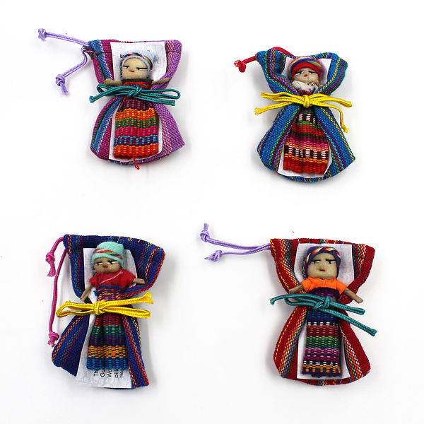 Worry doll in a bag