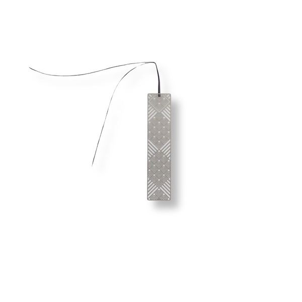 Silver Bookmark Graphique Losange