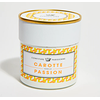 Composition : carotte, passion, sucre de canne, vanille, pectine d’agrumes.