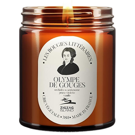 Bougie parfumée élaborée en collaboration avec un parfumeur de Grasse.