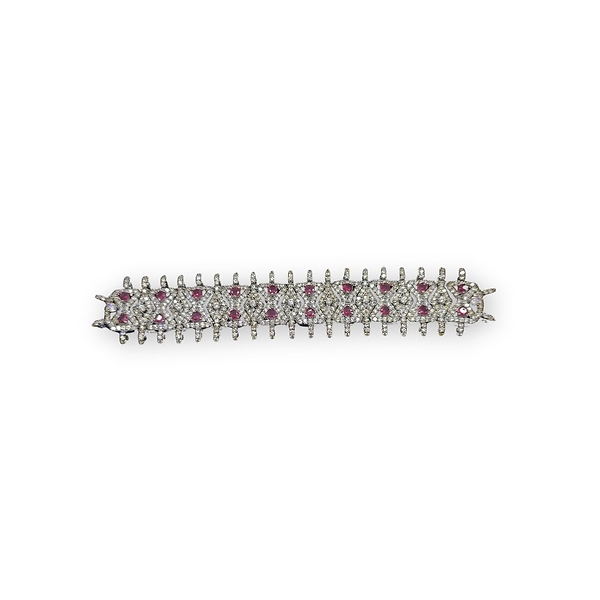 Red Stone Rhinestone Bracelet