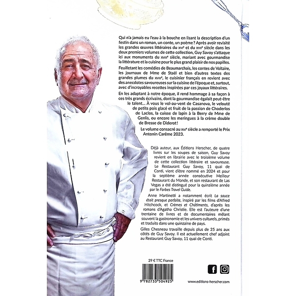 Guy Savoy cuisine les écrivains : XVIIIe siècle