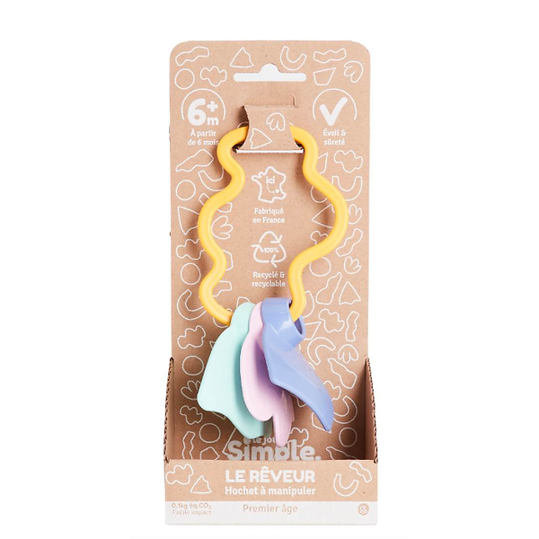 Le Rêveur - Hochet à manipuler orange