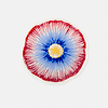 28 cm Multicolored Ceramic Floral Plate