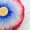 28 cm Multicolored Ceramic Floral Plate