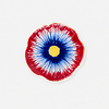 Assiette fleur 17cm Céramique Multicolore