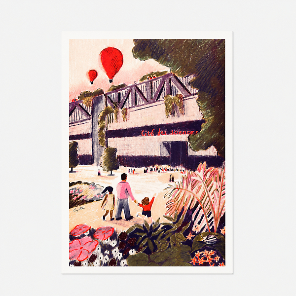 Affiche RebaÏ - Le Parvis 29.7x42cm Multicolore - 40 ans Cité des sciences et de l'Industrie