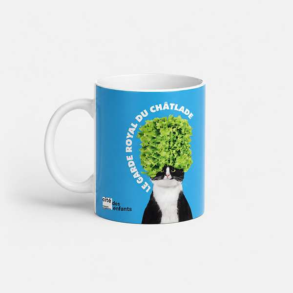 Mug Chatlade Céramique Bleu - Jeux de chats