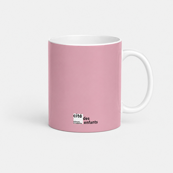 Pink Ceramic Mug - Fruit Cat Salad - Cat Games