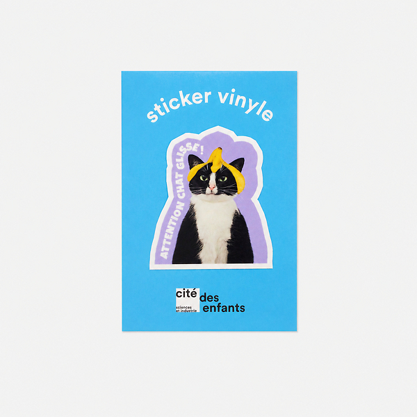 Purple Sticker - Cat Slip - Cat Games